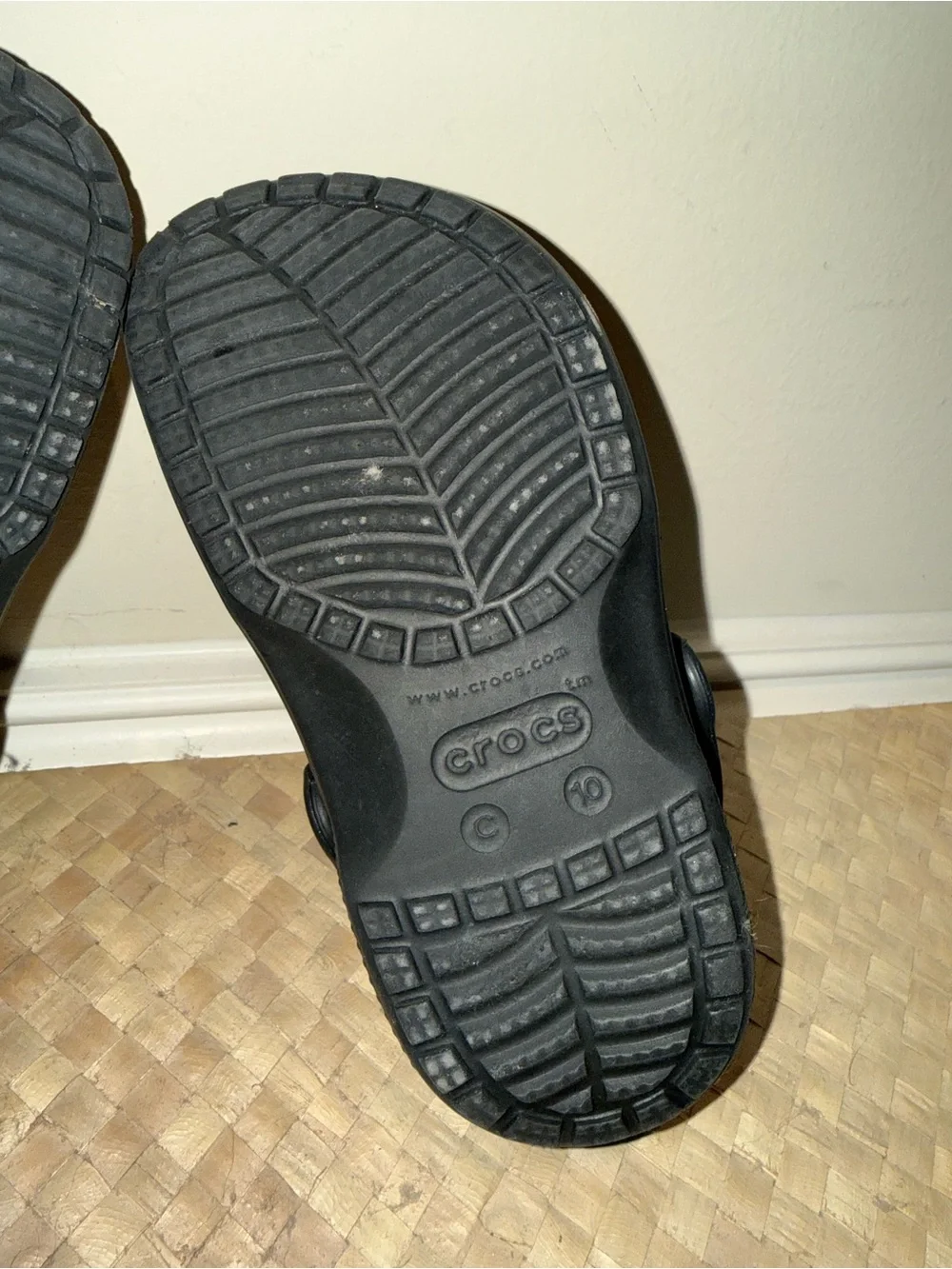Kids Crocs - Size Children’s 10 - Black Slip-On Clogs - LIKE NEW